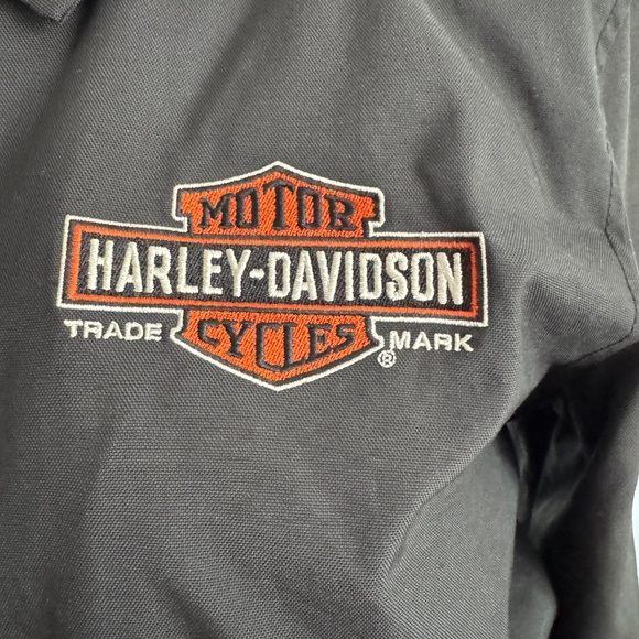 Harley Davidson - Black Canva Embroidered Jacket - Picture 3 of 16